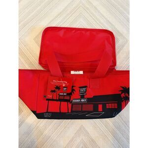 Trader Joe’s Mini Insulated Bag Red Lunch Cooler 1.5 Gallon Capacity NWT